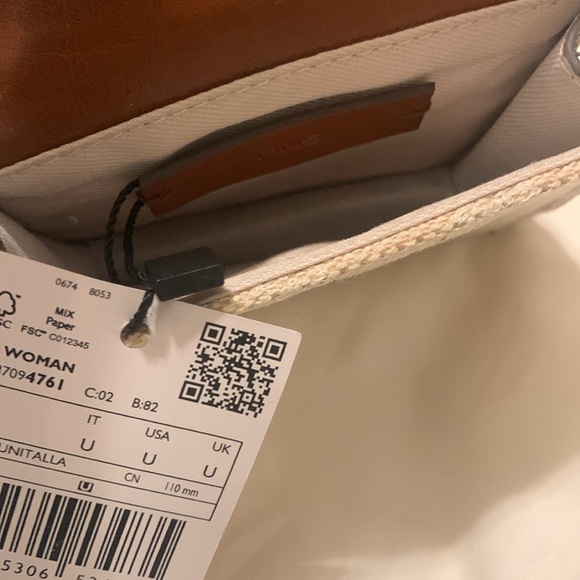 NWT Mango Embroidered Jute Wallet (#63) - Picture 5 of 7